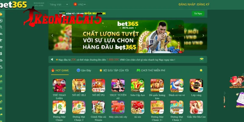 Các loại hình chơi siêu hot tại nhà cái Bet365